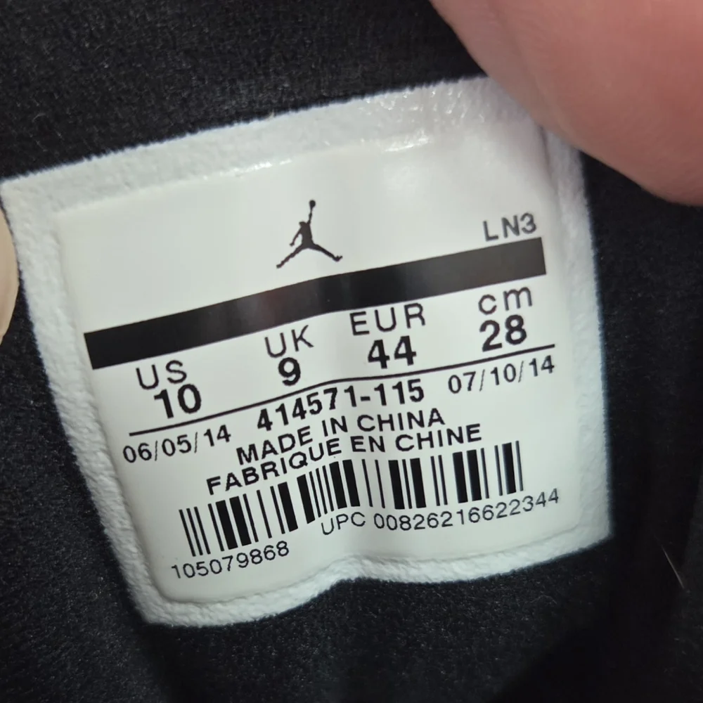 Nike Air Jordan 13 Retro White-Teal-Grey Barons Hologram Mens Sz 10 [414571-115] - Picture 9 of 10